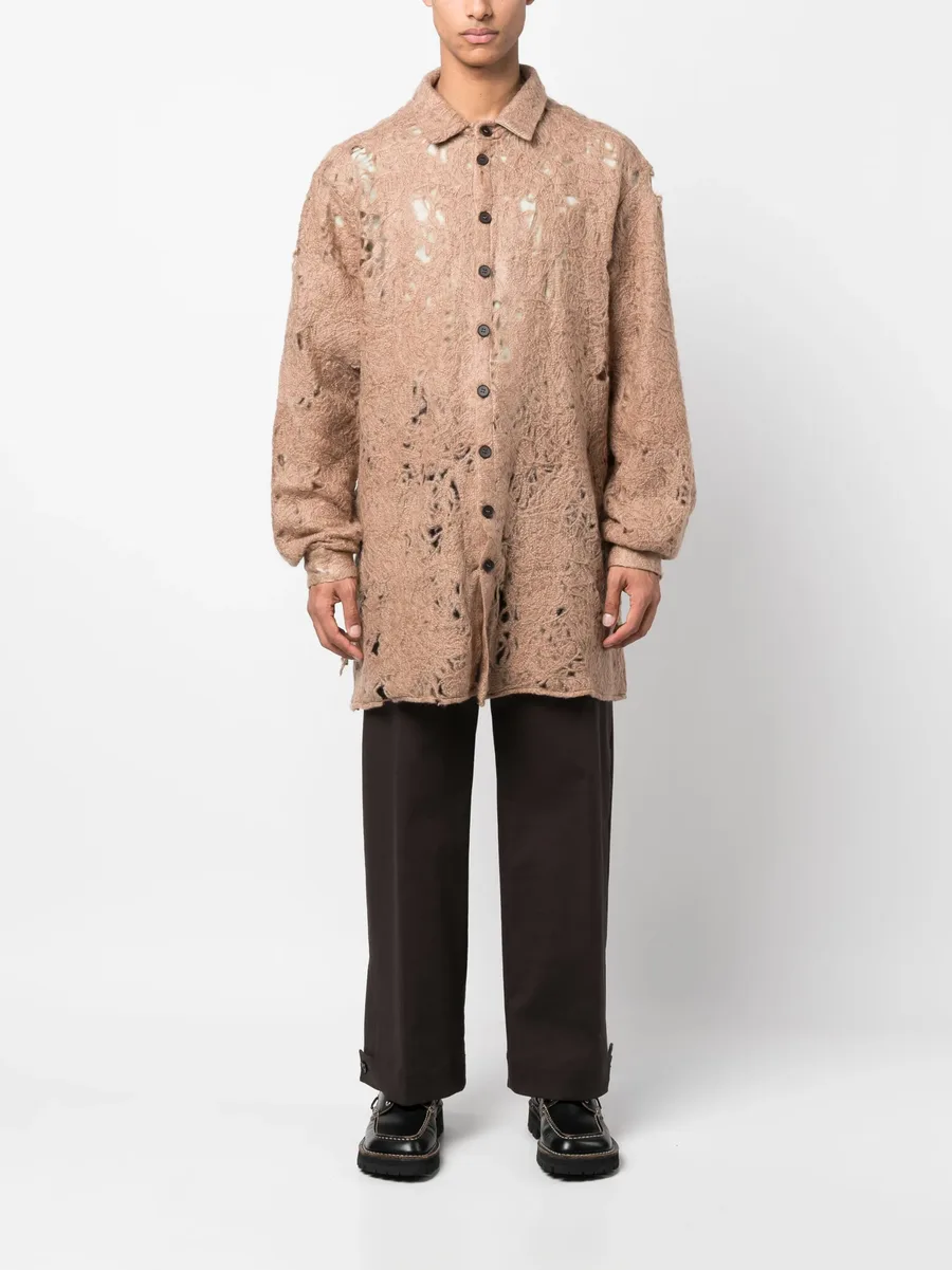 raw-cut finish long-sleeve shirt 3