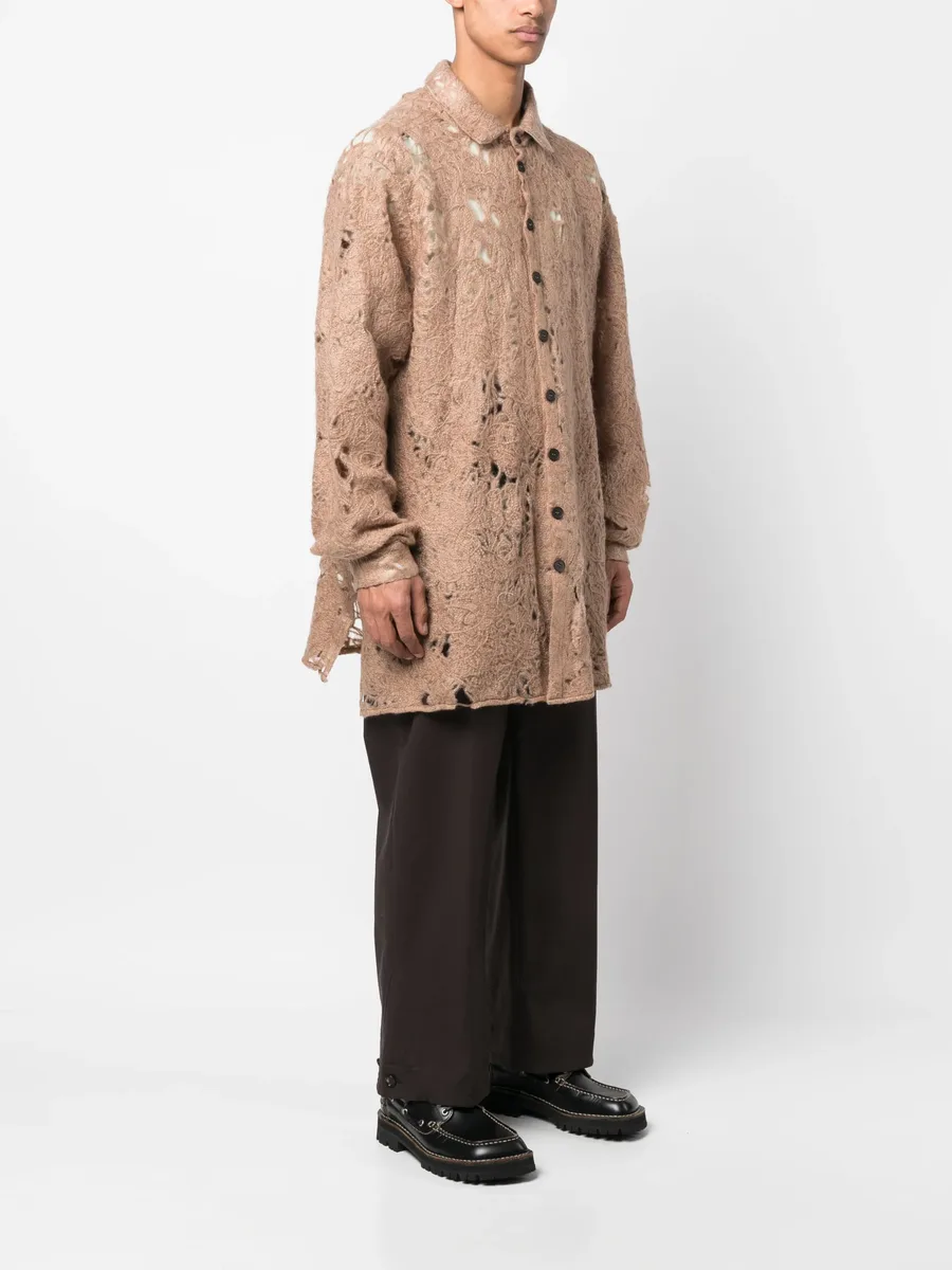 raw-cut finish long-sleeve shirt 6