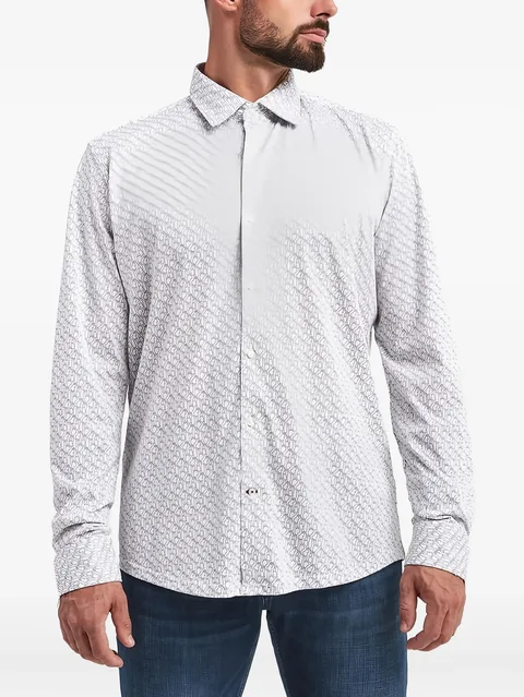 logo-print long-sleeve shirt