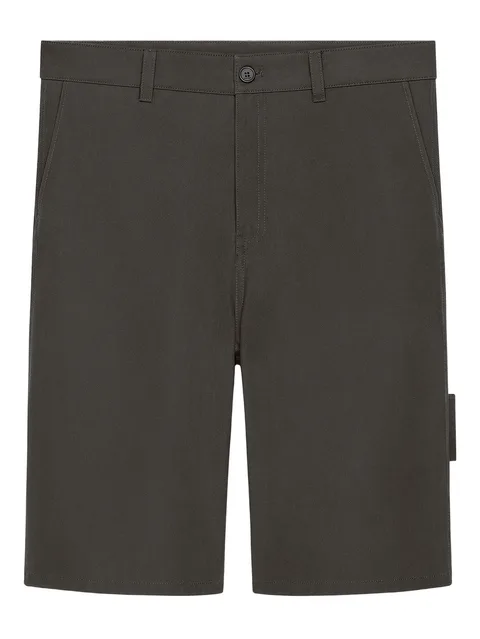 Hammer button-fastening pockets shorts