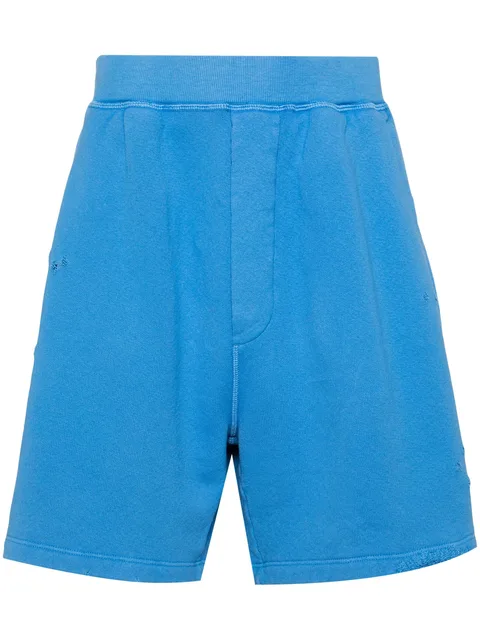 logo-print cotton shorts