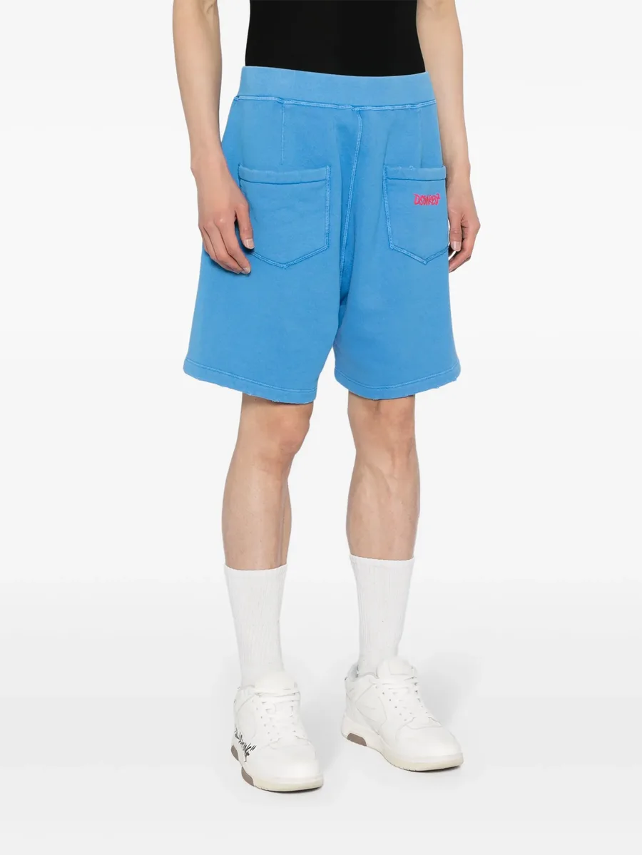 logo-print cotton shorts 5