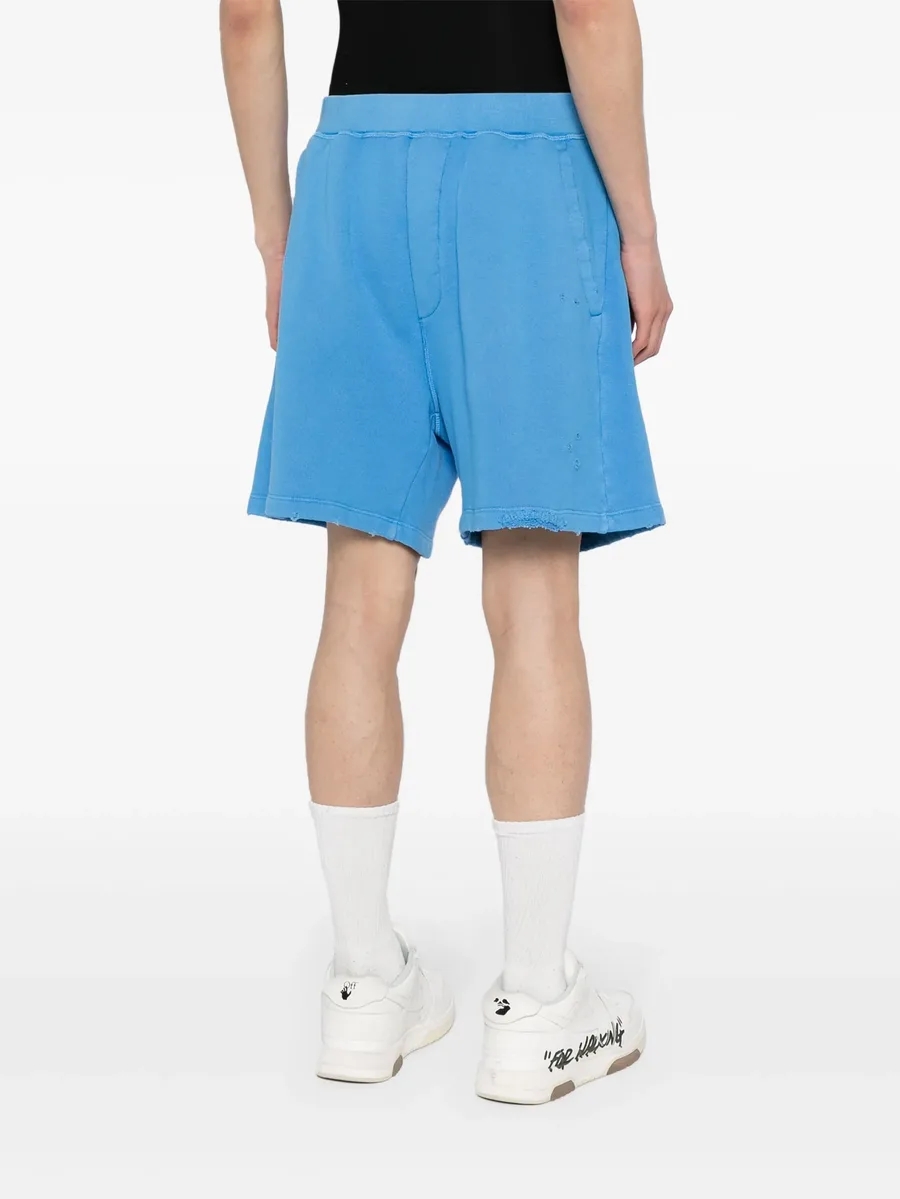 logo-print cotton shorts 8