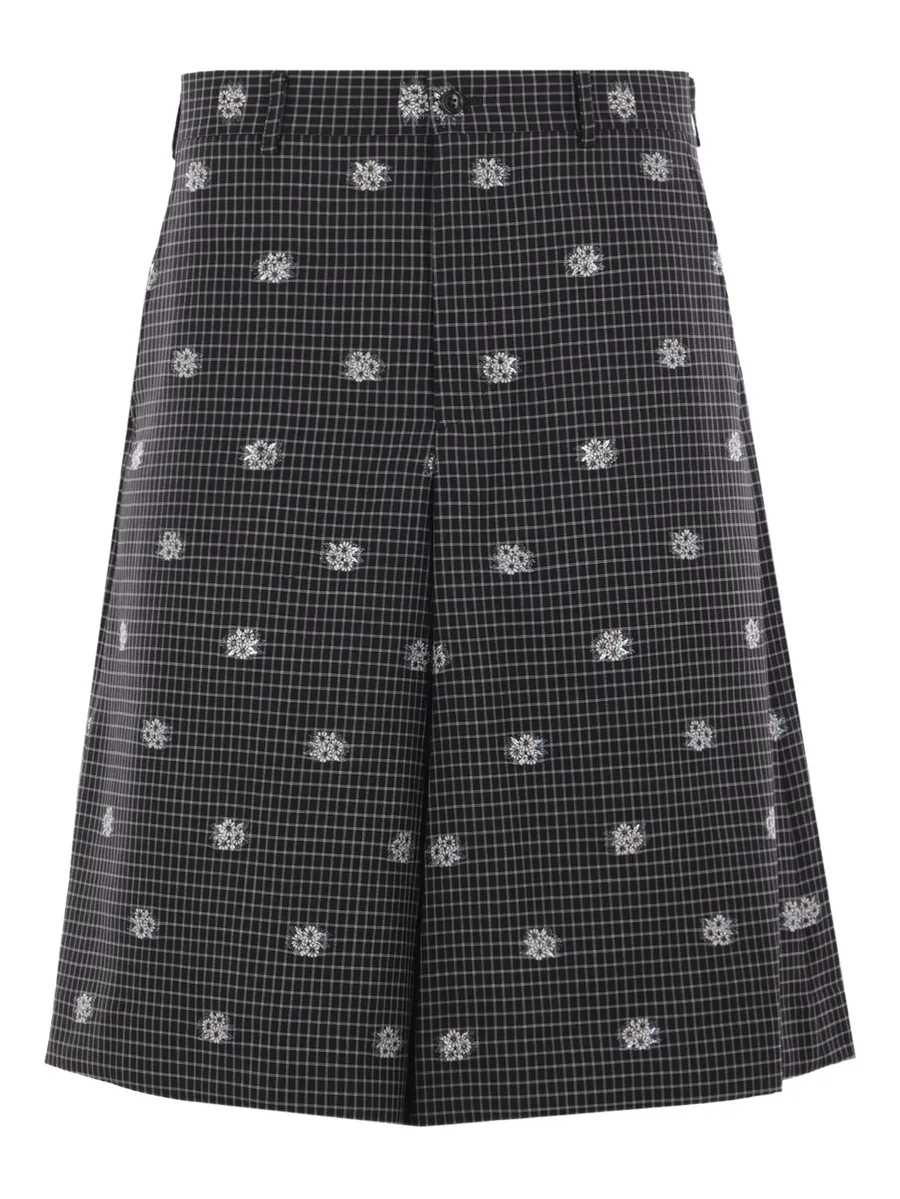 check-print shorts 2