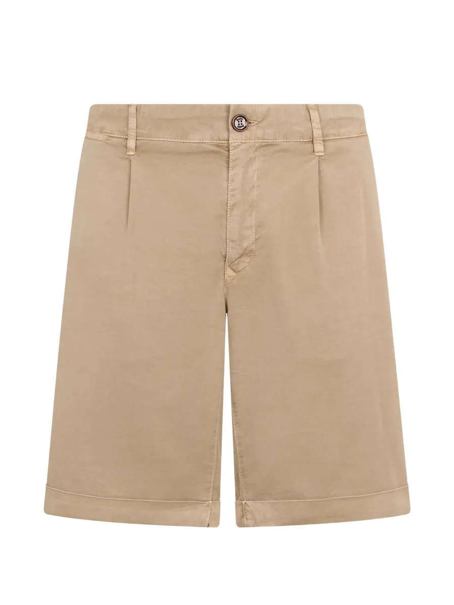 pleat turn-up shorts 2