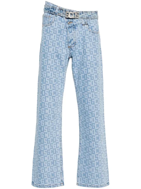 logo-print jeans