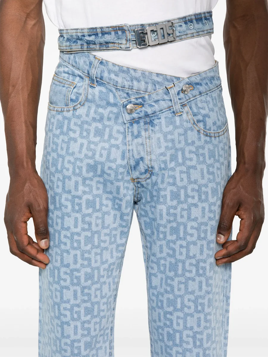 logo-print jeans 9
