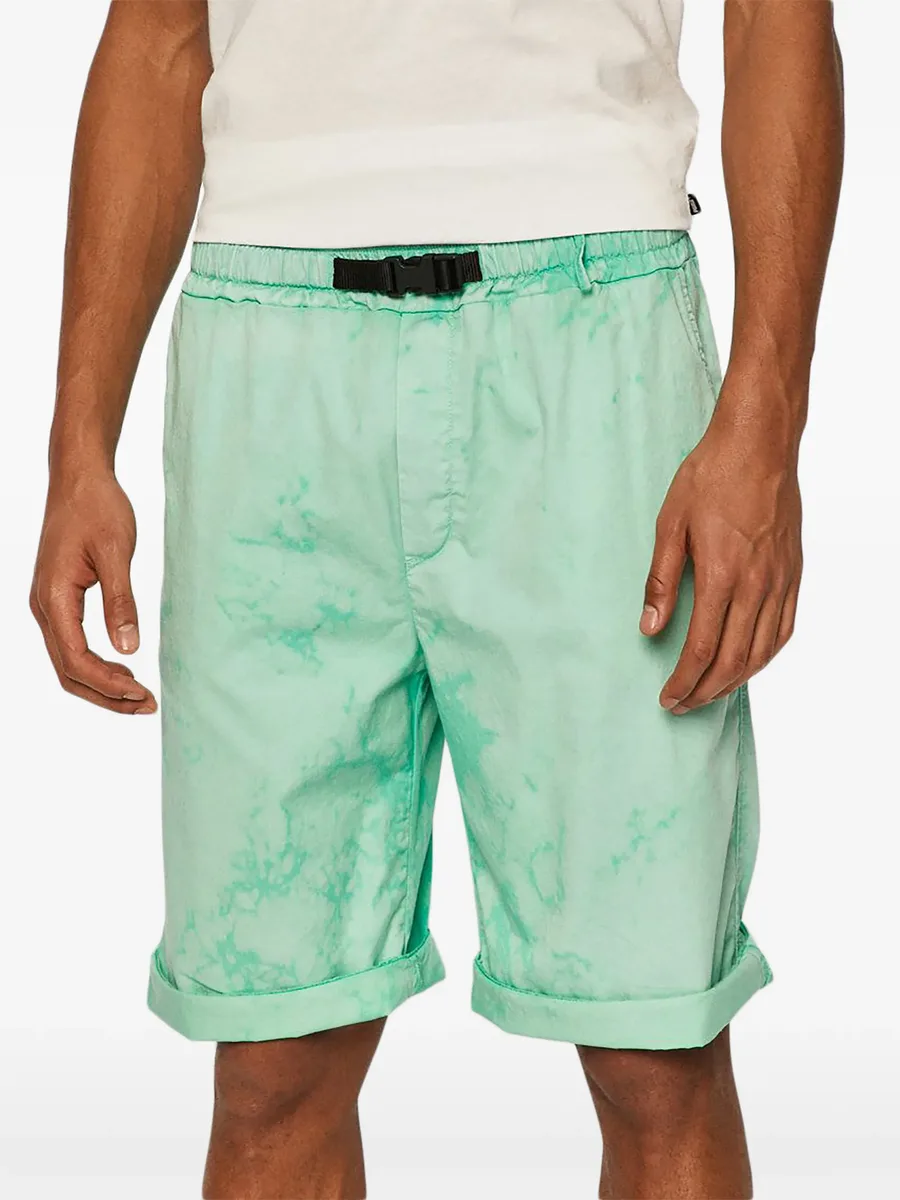 elasticated-waistband buckle-detail shorts 4