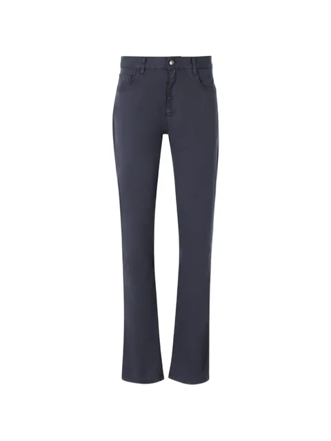 logo-patch five-pocket jeans