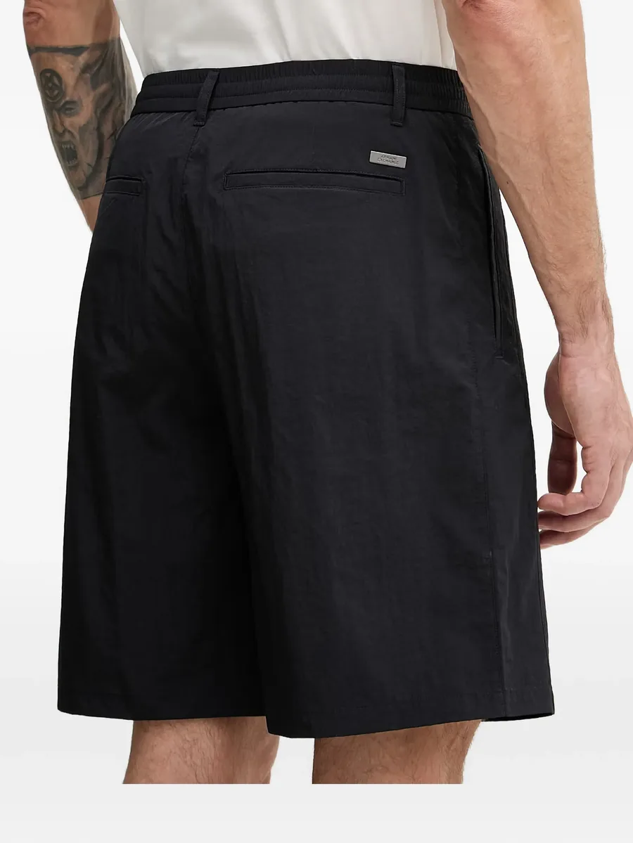 logo-plaque elasticated-waistband shorts 4