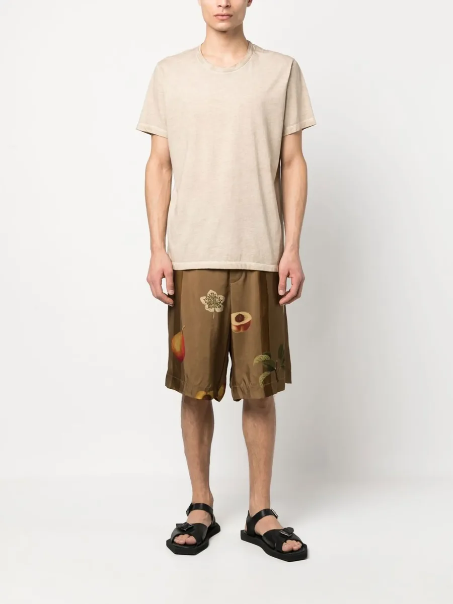 fruit-print detail shorts 4
