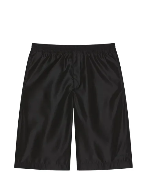 elasticated-waist shorts