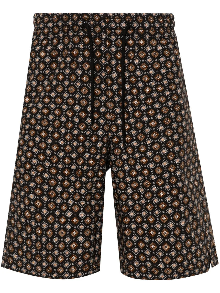 Vincento geometric-pattern shorts 2