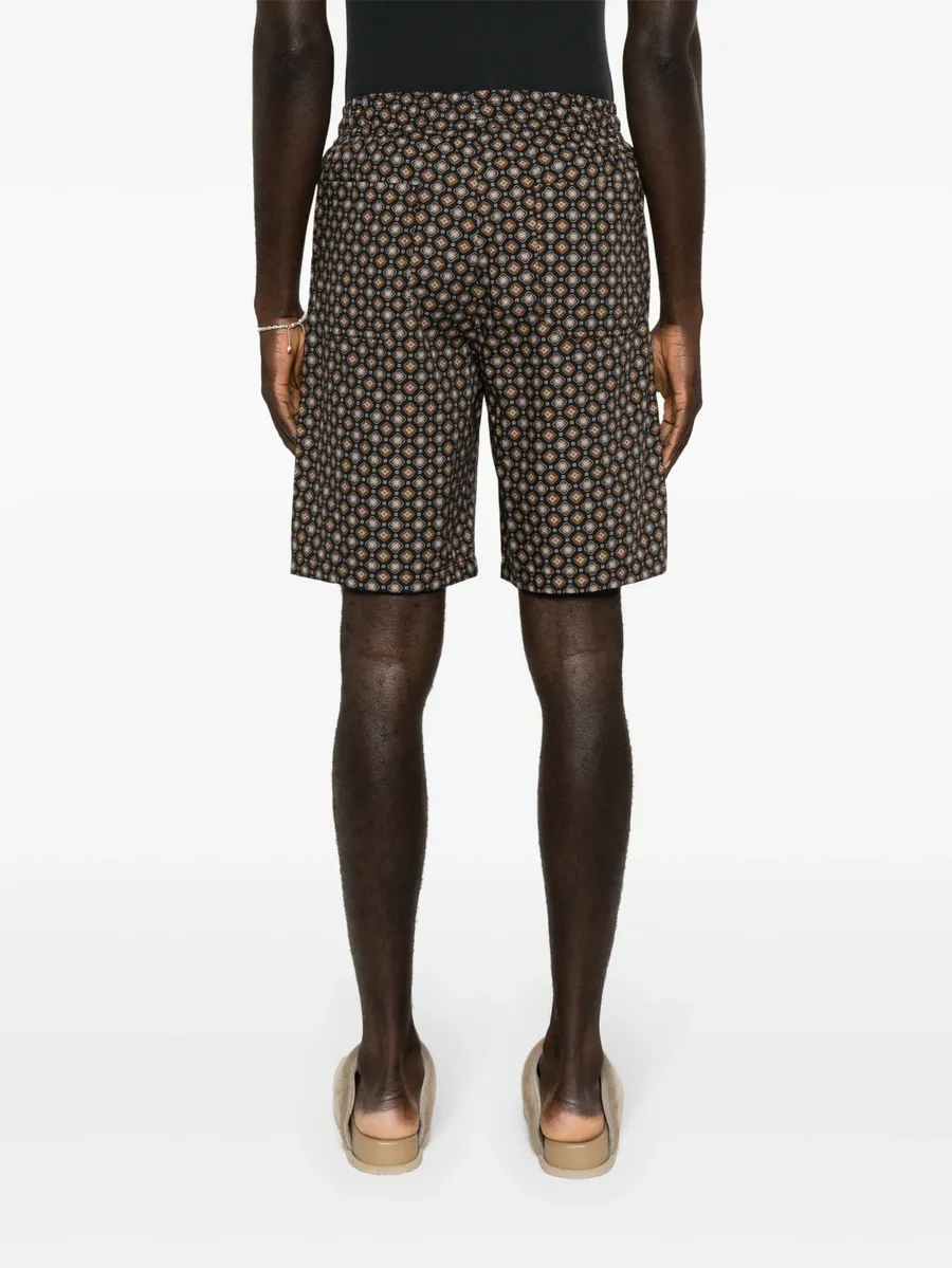 Vincento geometric-pattern shorts 8