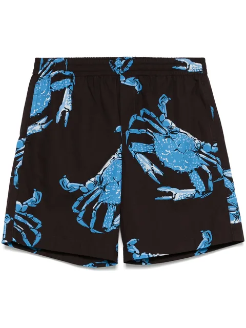 graphic-print shorts