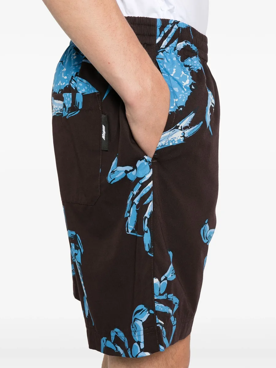 graphic-print shorts 10
