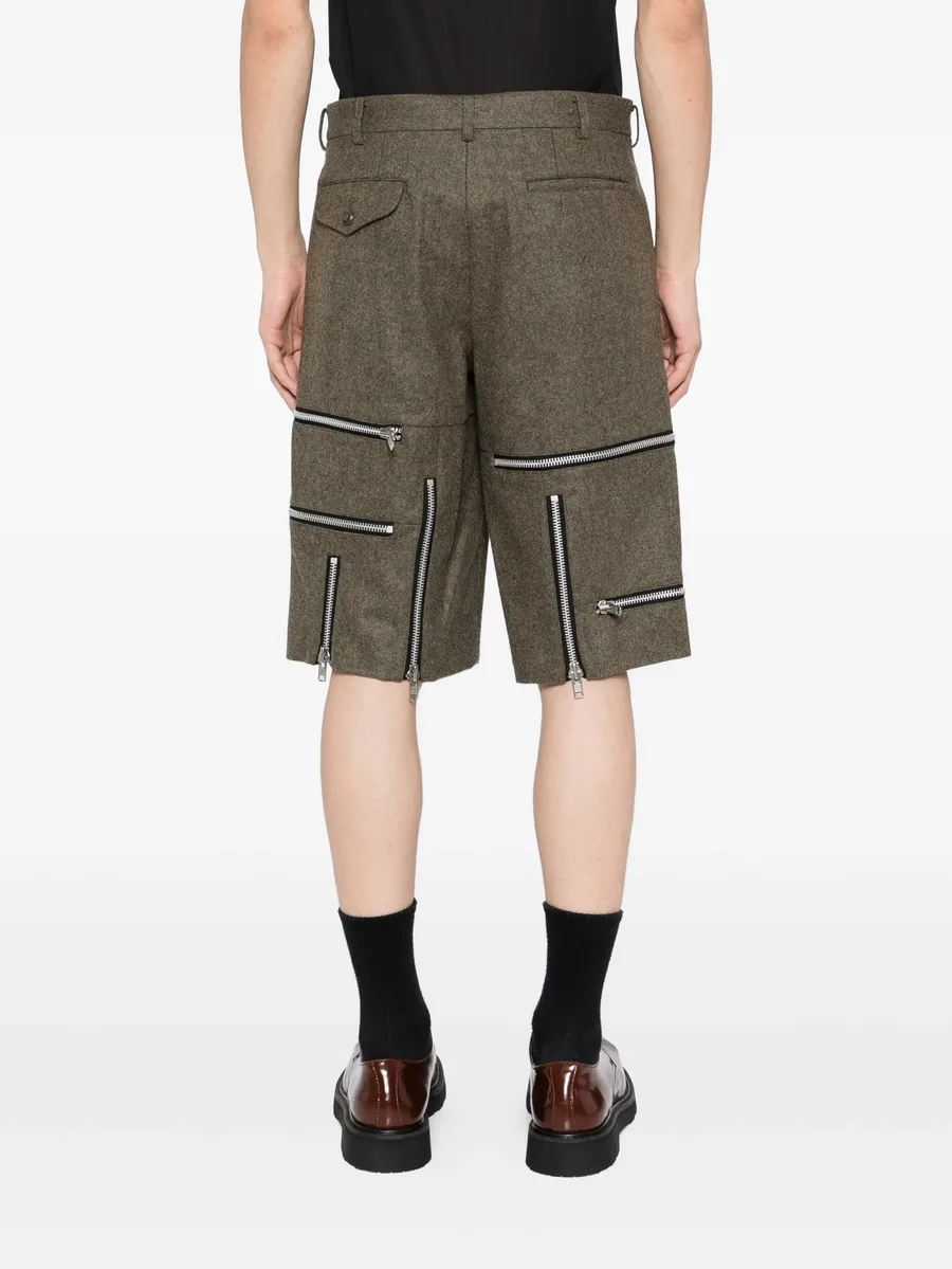 zip-detail shorts 8