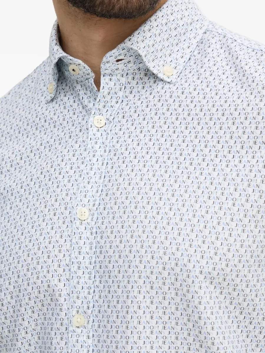 logo-print long-sleeve shirt 8