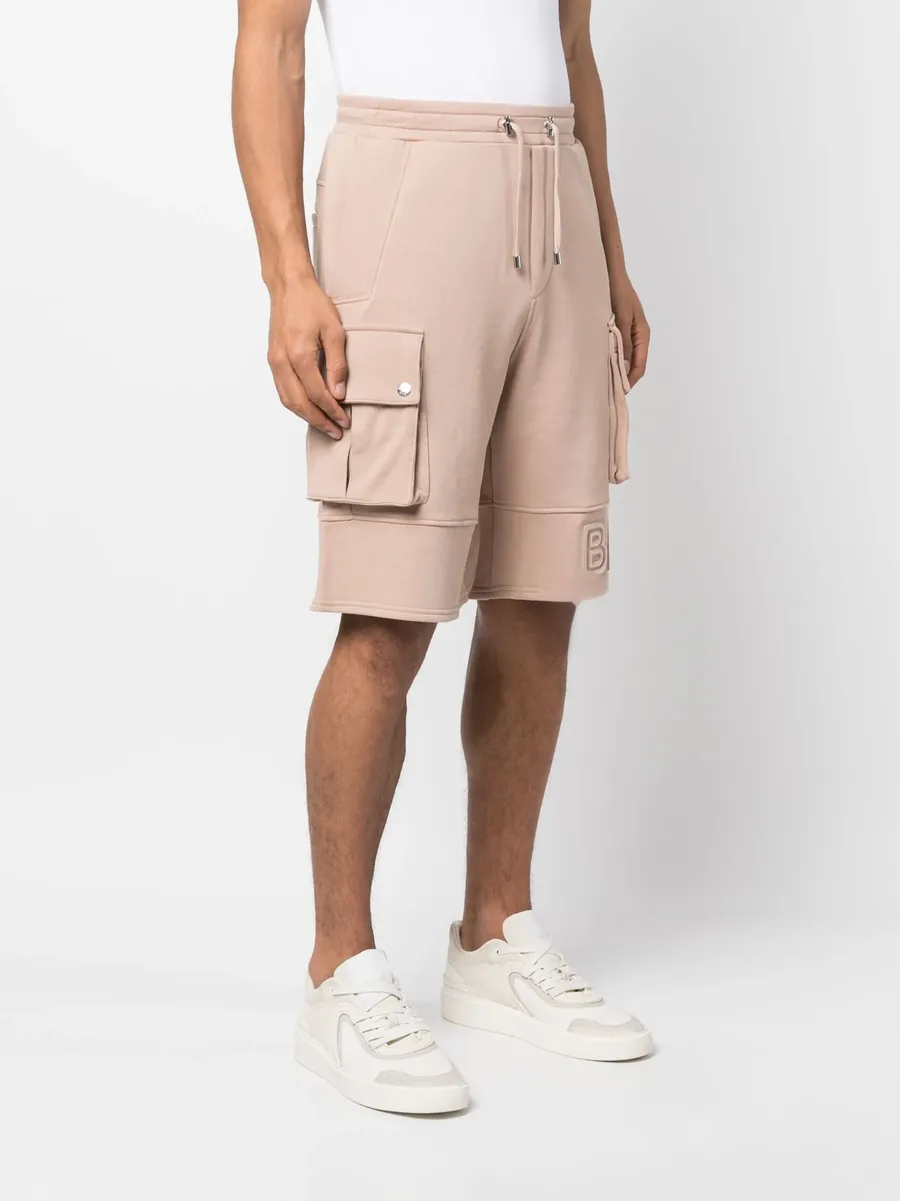 embossed-logo cotton bermuda shorts 6