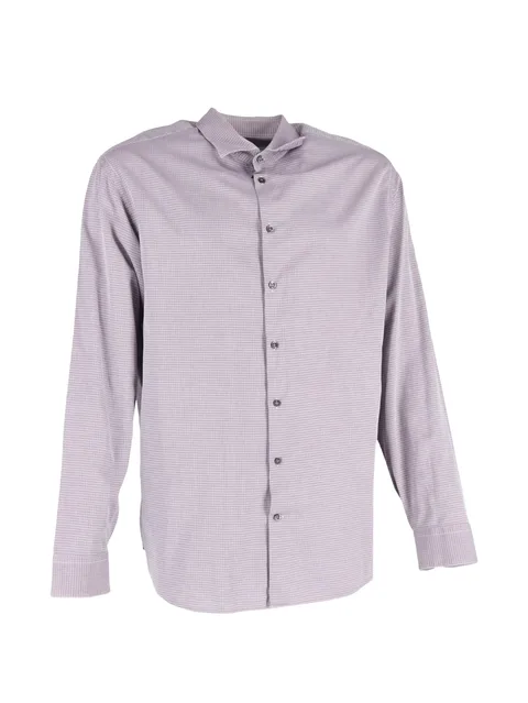 check-print long-sleeve shirt