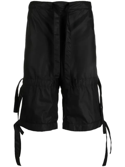 Star drawstring cotton shorts