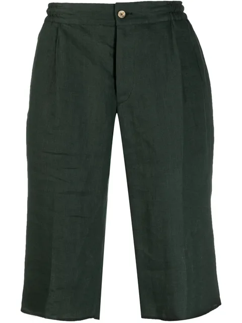 linen Bermuda shorts