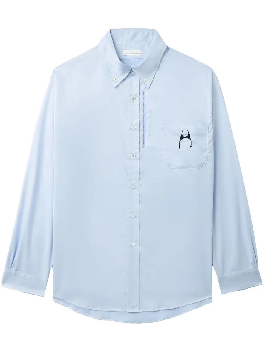 graphic-print cotton shirt 1