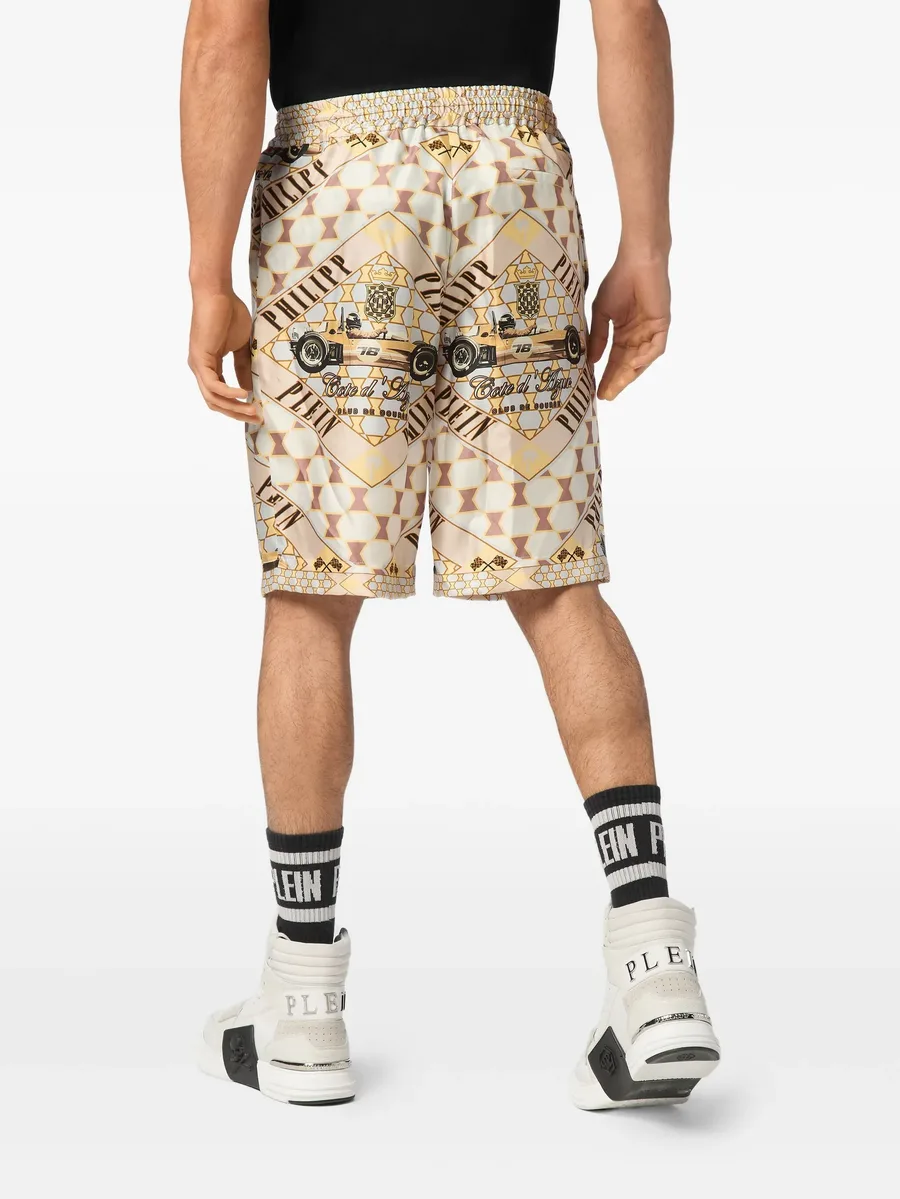 Cool Kid Cut printed silk shorts 5