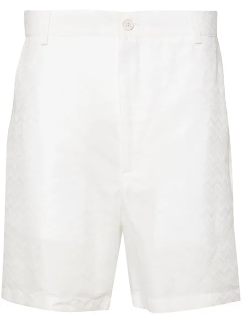 zigzag-jacquard bermuda shorts