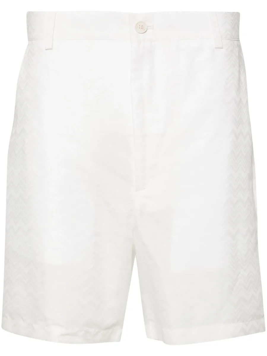 zigzag-jacquard bermuda shorts 1