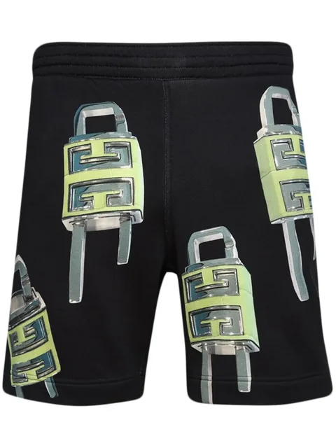 4G Padlock-print bermuda shorts