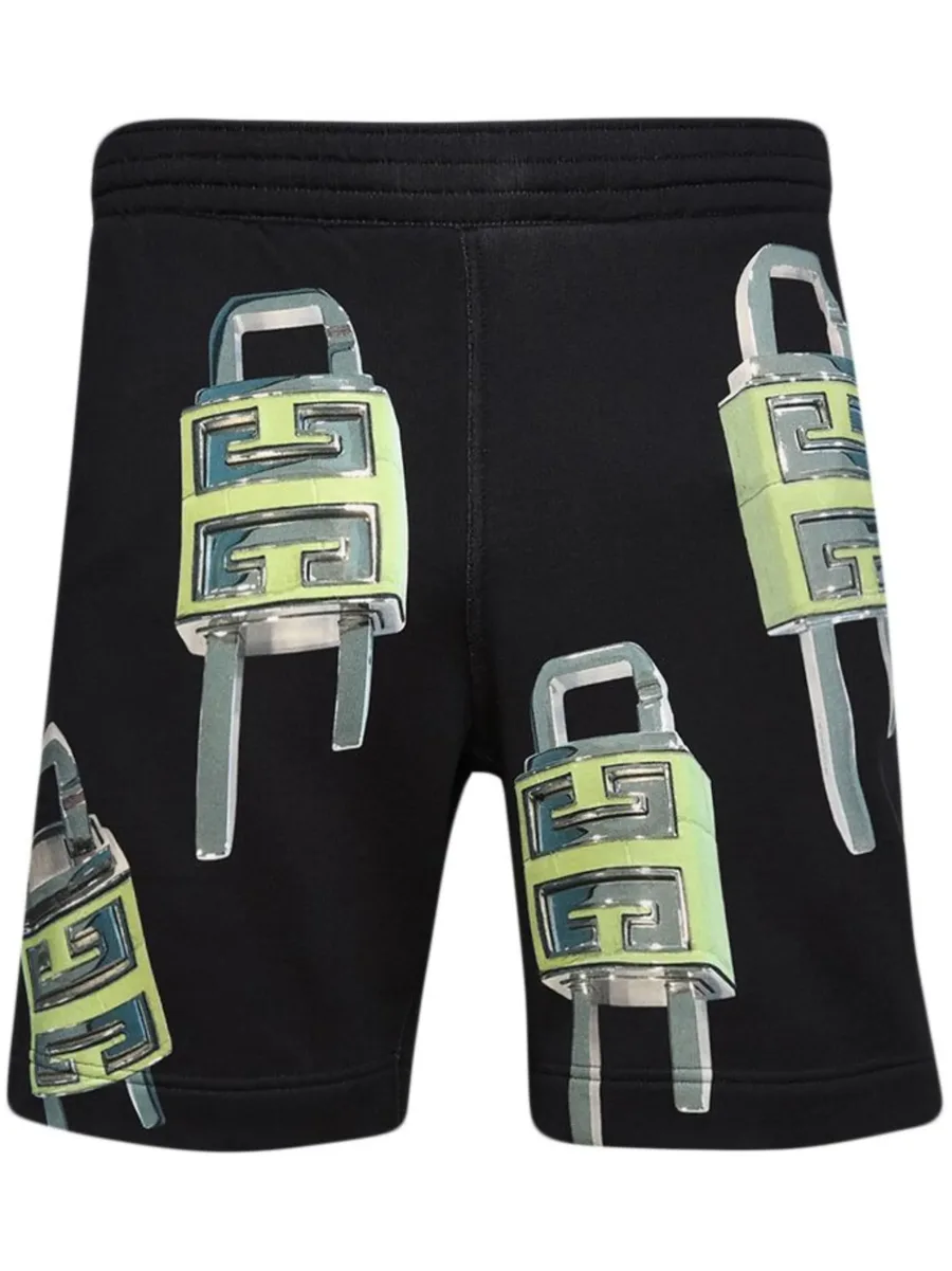4G Padlock-print bermuda shorts 1