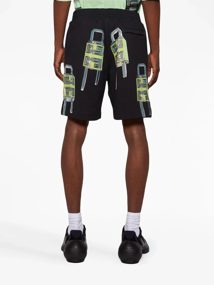 4G Padlock-print bermuda shorts 10