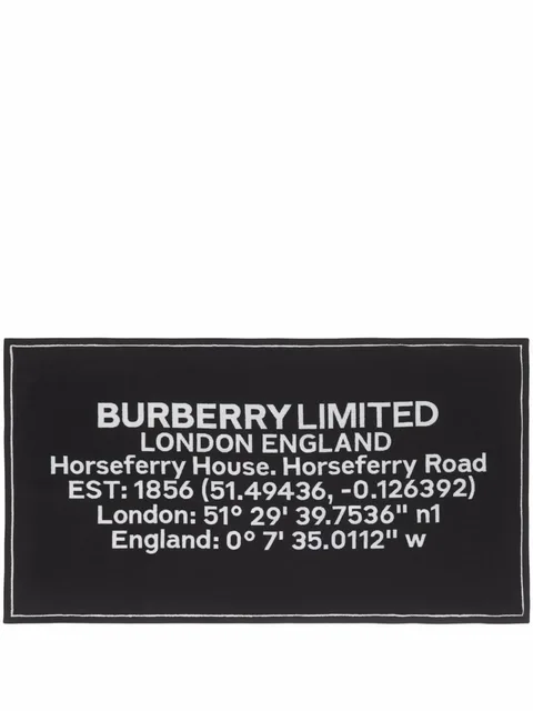 Horseferry-print jacquard cotton bath towel