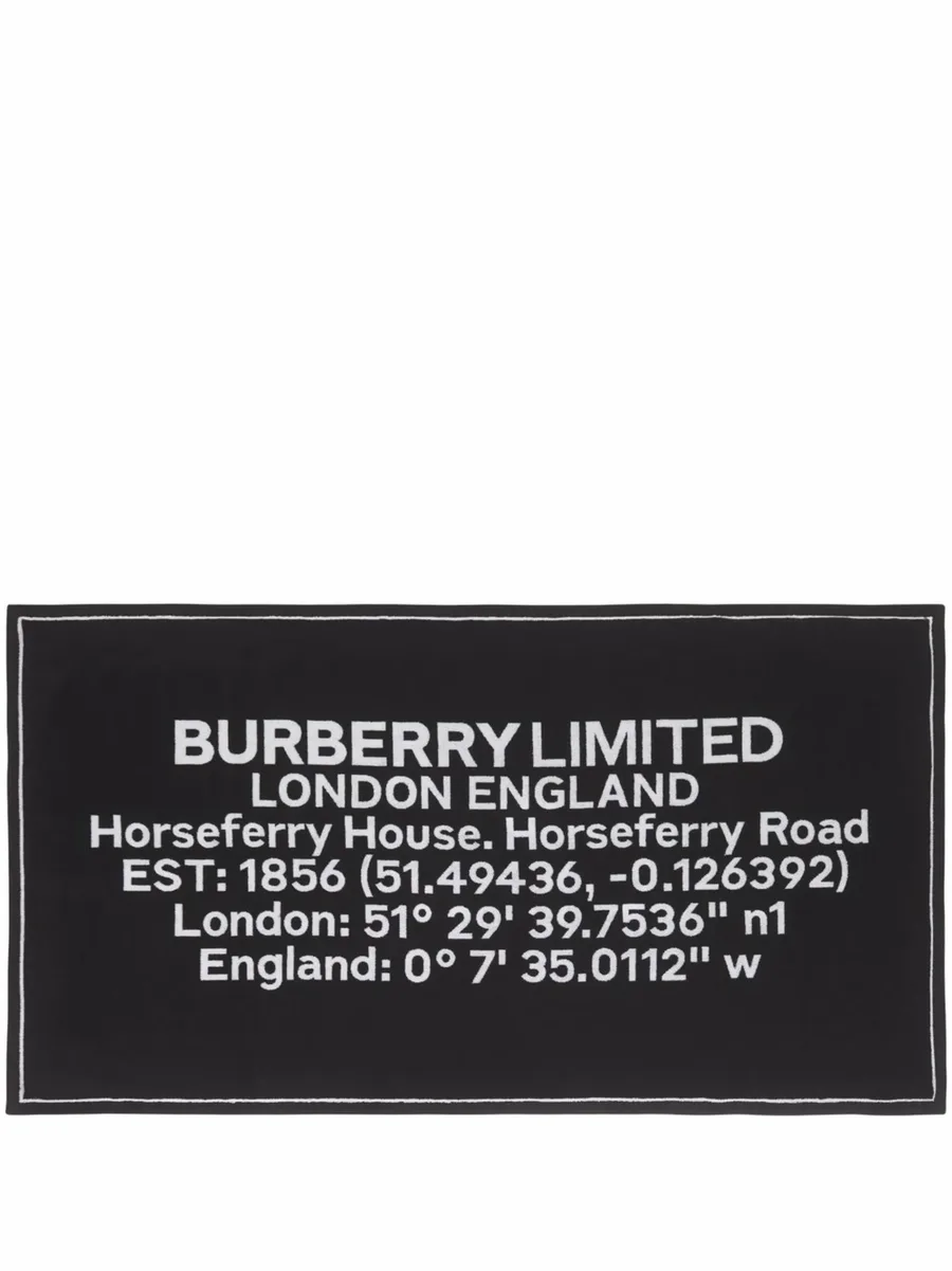 Horseferry-print jacquard cotton bath towel 1