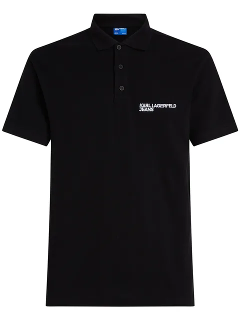 logo-embroidered polo shirt