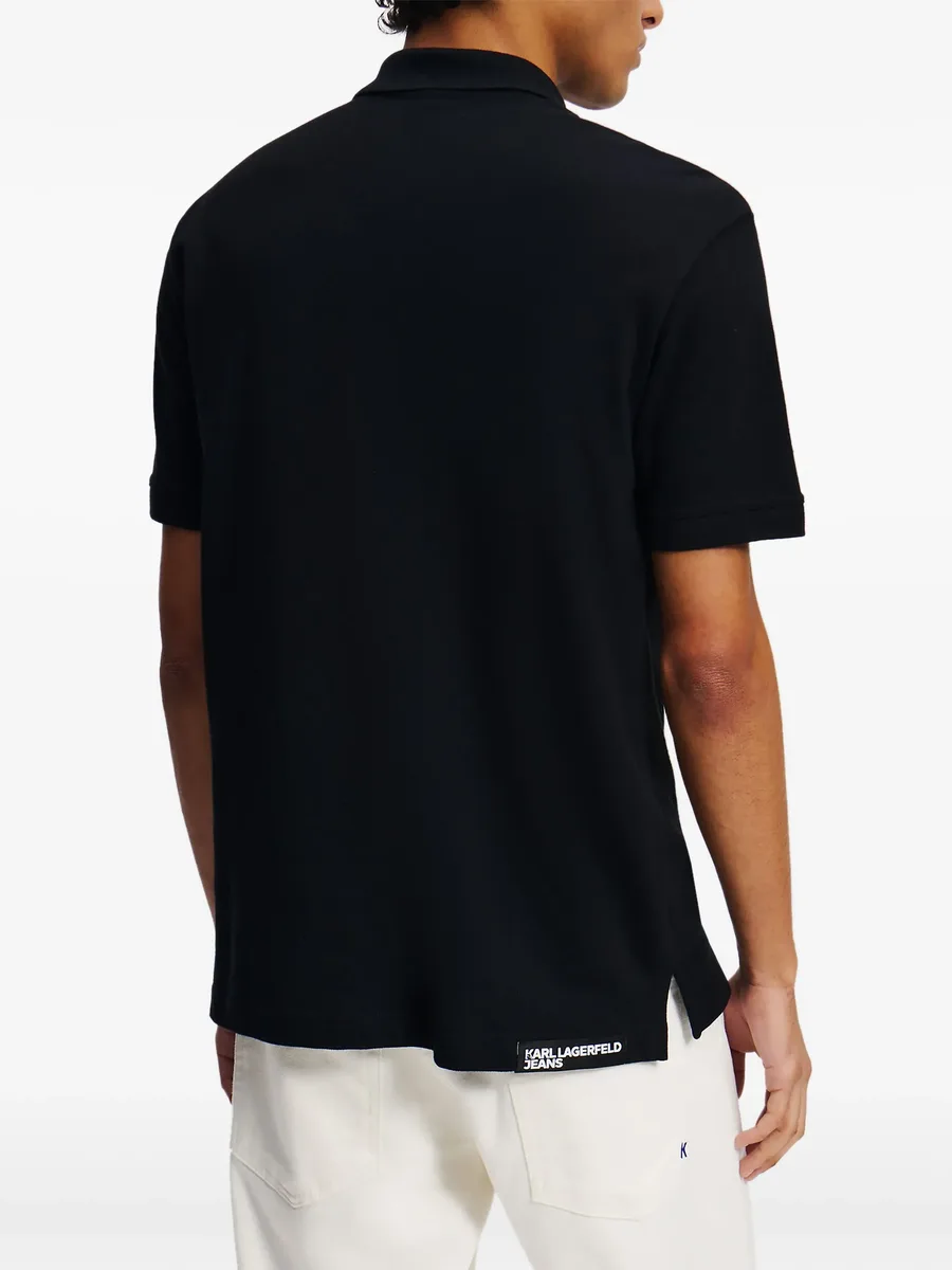 logo-embroidered polo shirt 7