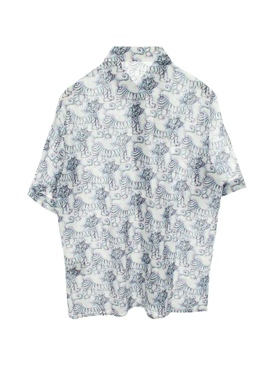 x Kenny Scharf 2010s tiger-print short-sleeve shirt 4