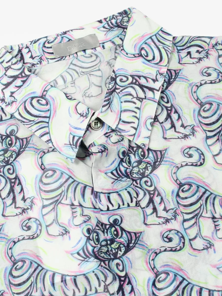 x Kenny Scharf 2010s tiger-print short-sleeve shirt 6