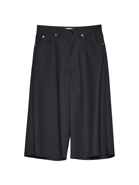 raw-cut tailored shorts