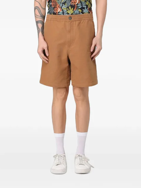 elasticated-waist shorts