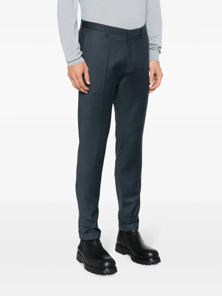 tapered-leg wool chinos 5