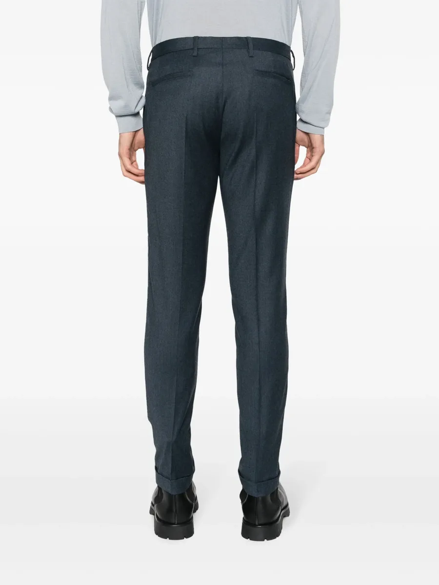 tapered-leg wool chinos 8