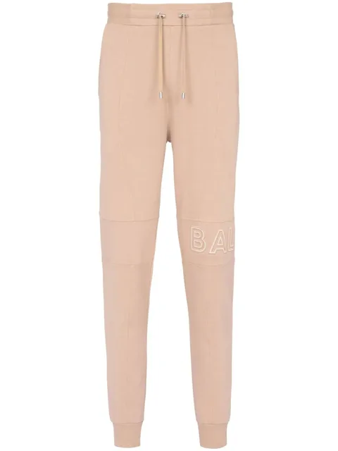 embossed logo track pants