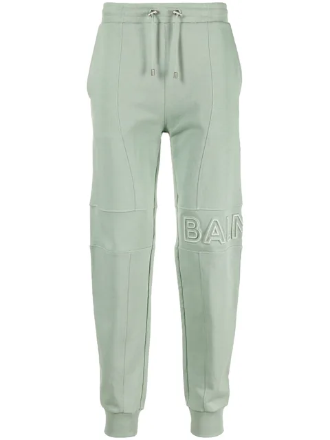 logo-embossed track pants