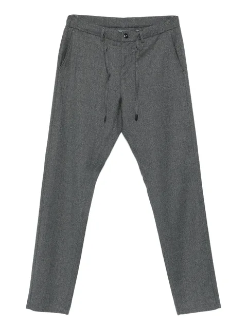 drawstring wool trousers