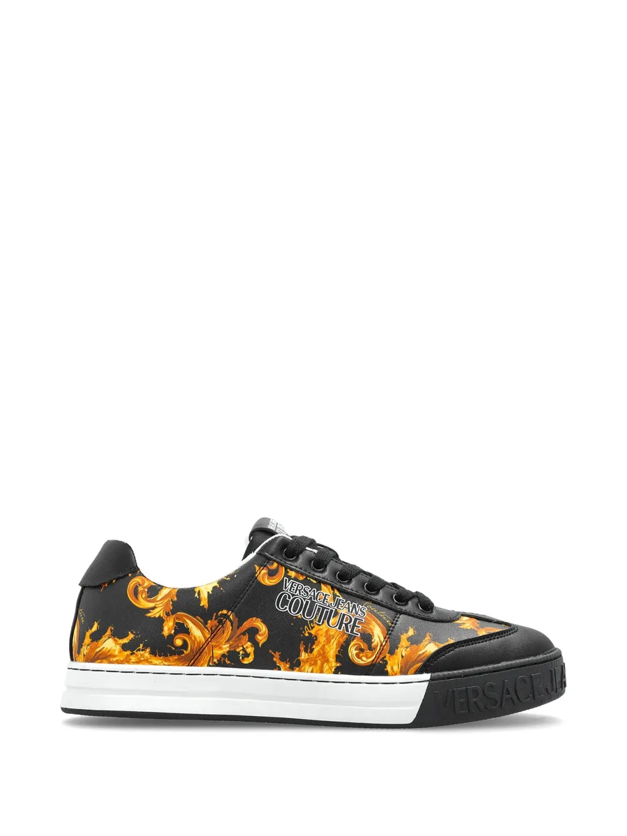 Barocco-print sneakers 1