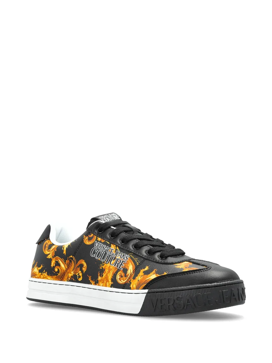 Barocco-print sneakers 4