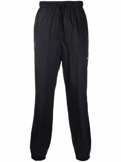 drawstring logo track pants