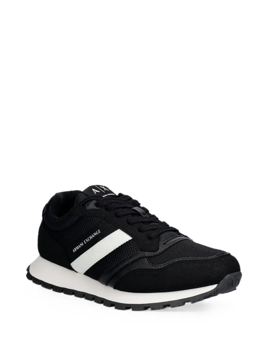 logo-print panelled sneakers 4